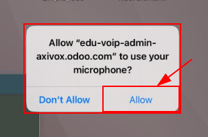 Allow the database to access the microphone.
