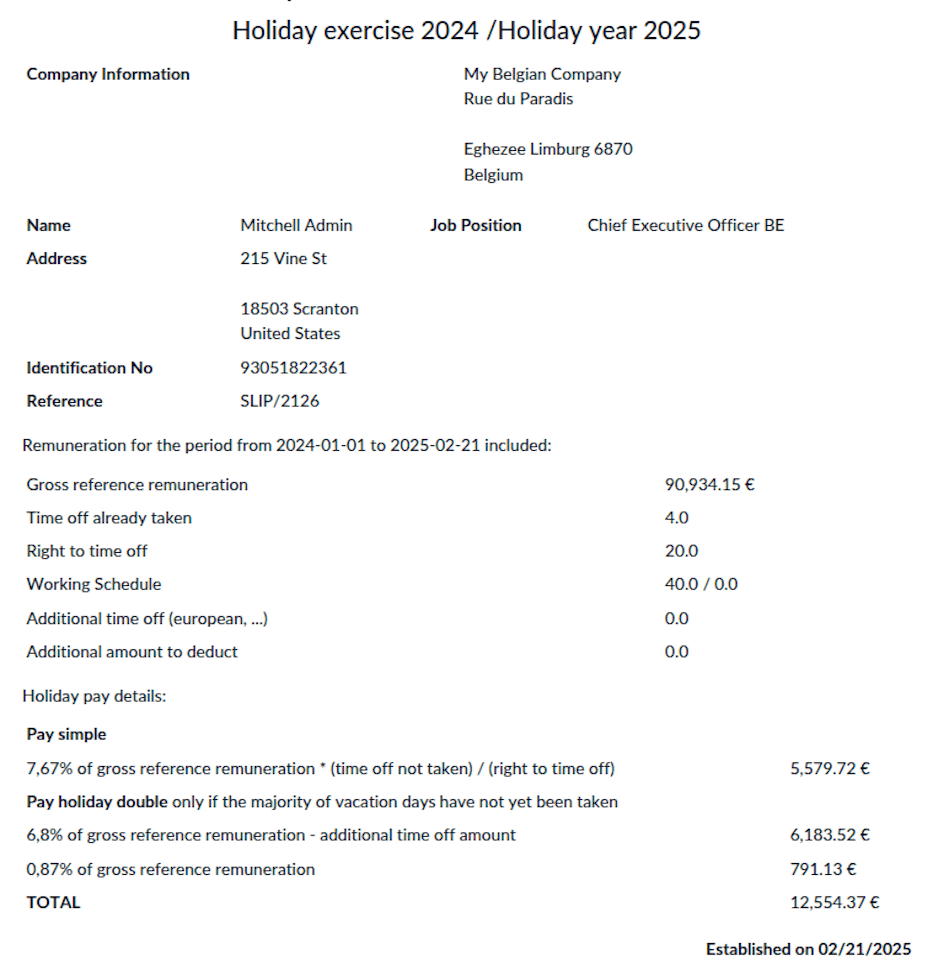 Departure Holiday Attests Attest N-1.