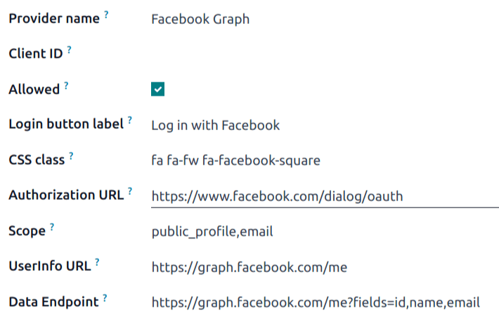 The Facebook Graph record in Cobuild.