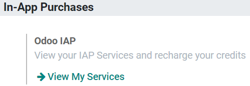 Using Cobuild IAP to recharge credits for SMS Marketing in Cobuild settings.