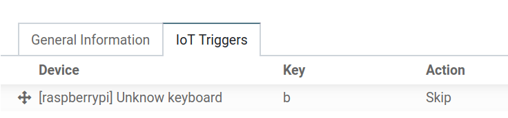 Footswitch trigger setup on the Cobuild database.