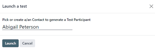 Launch a test pop-up window that appears in Cobuild Markting Automation.