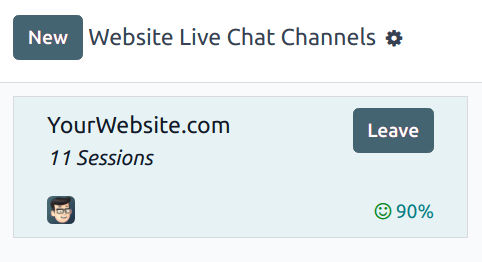 View of a channel form and the option to join a channel for Cobuild Live Chat.