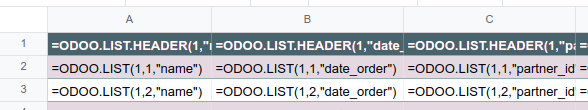Viewing formulas of spreadsheet cells