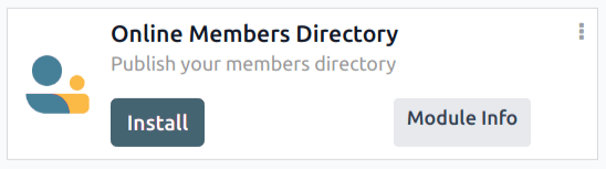 The Online Members directory module in Cobuild.