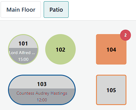 example of a floor plan view with visual keys to understand it.