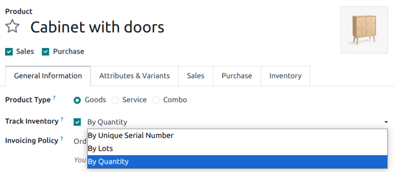 Configure a product for reordering in Cobuild.