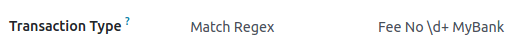 Using Regex in Cobuild