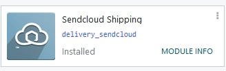 Sendcloud Shipping module in the Cobuild Apps module.