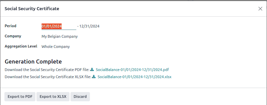 Social Security Certificate Wizard.