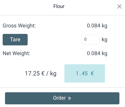 weighing window